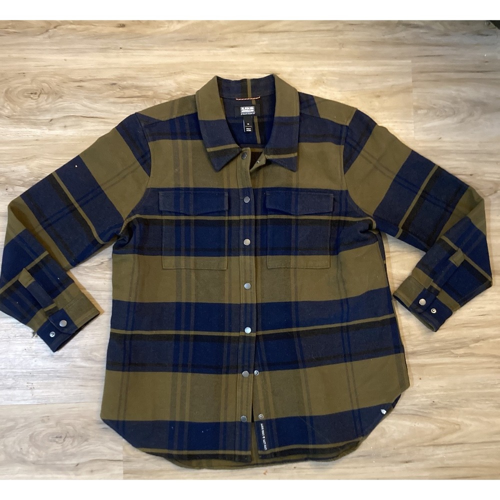 Alaskan Hardgear AKHG Mens XL Plaid Crosshaul Overshirt Heavyweight Snap